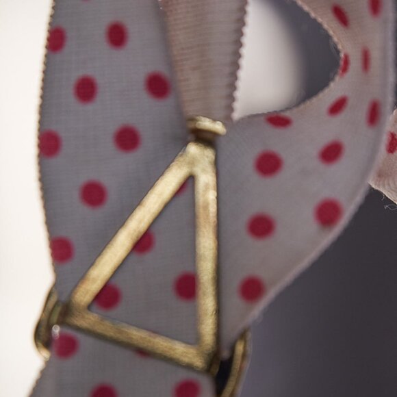 Vintage 1970s Pink Polka Dot Suspenders main image 6